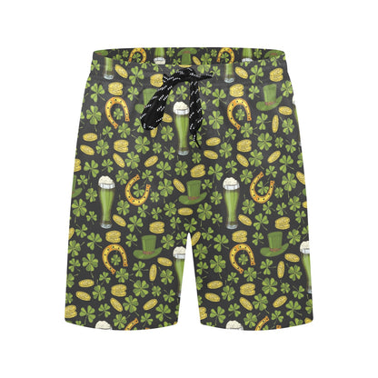 St Patricks Day Print Design LKS307 Men's Swim Trunks Beach Shorts