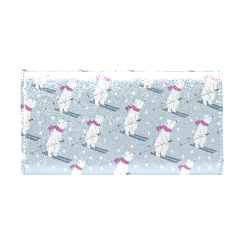 Ski Print Design LKS307 Women's Trifold Wallet