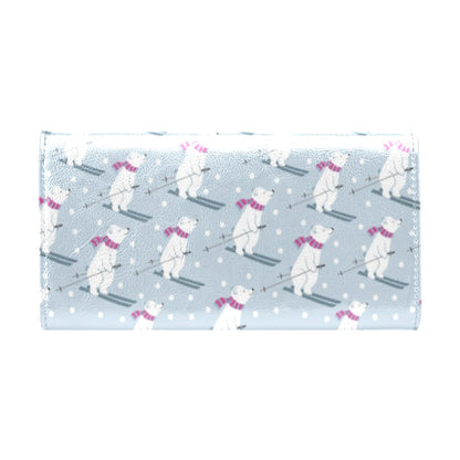 Ski Print Design LKS307 Women's Trifold Wallet