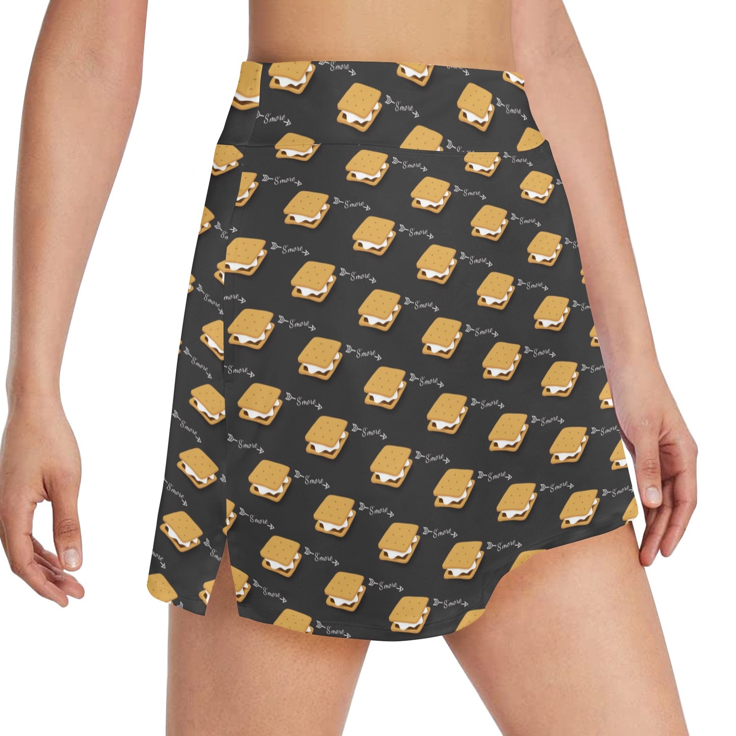 S_Mores Print Design LKS301 17" Golf & Pickleball Skort with Pockets