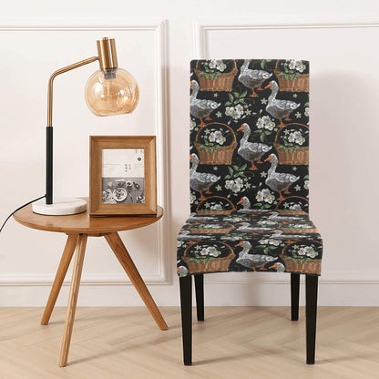 Goose Print Design LKS406 Dining Chair Slipcover