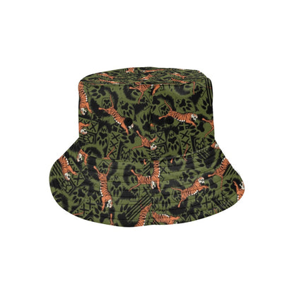 Tiger Pattern Print Design LKS303 Unisex Bucket Hat