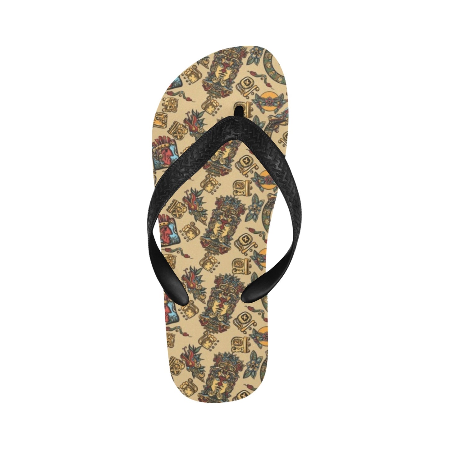 Totem Print Design LKS305 Flip Flops