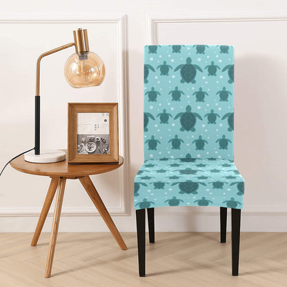 Sea Turtle Print Design LKS305 Dining Chair Slipcover