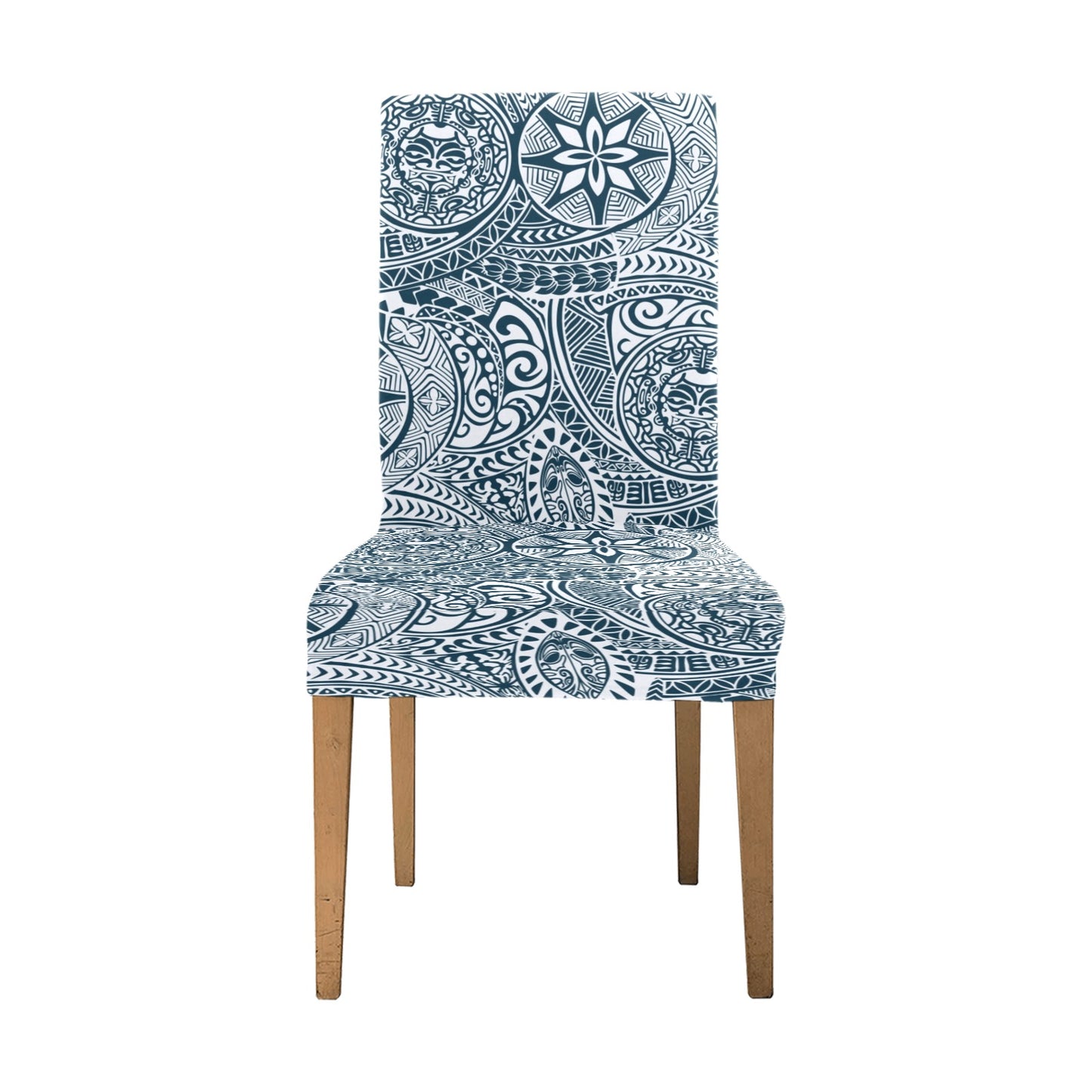 Samoan Pattern Print Design LKS306 Dining Chair Slipcover