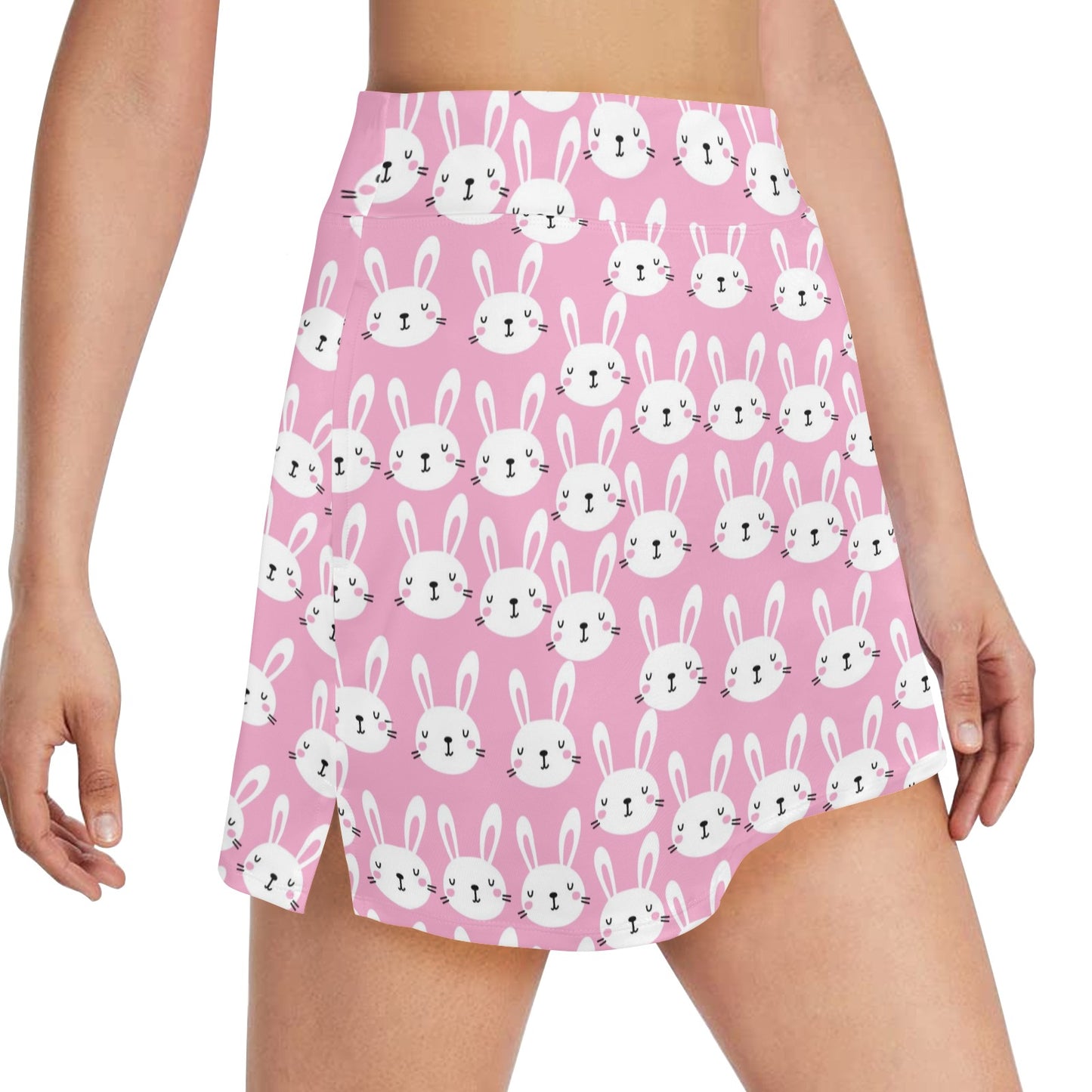 Rabbit Print Design LKS401 17" Golf & Pickleball Skort with Pockets