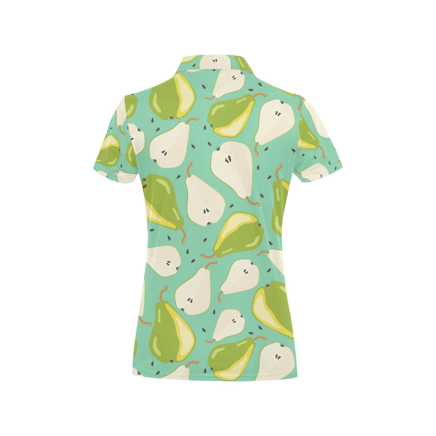 Pear Pattern Print Design PE04 Women's Polo Shirt