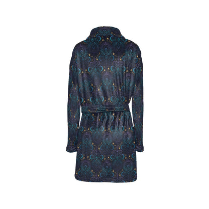 Celestial Pattern Print Design 06 Women's Fleece Robe