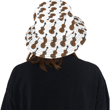 Violin Print Design LKS405 Unisex Bucket Hat