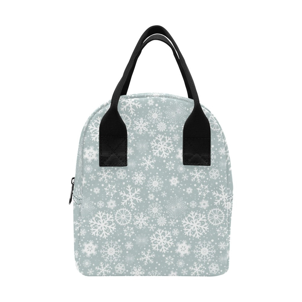 Snowflake Print Design LKS303 Insulated Lunch Bag