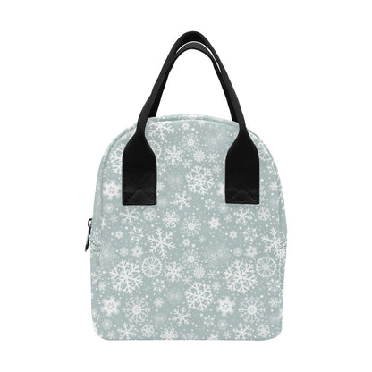Snowflake Print Design LKS303 Insulated Lunch Bag