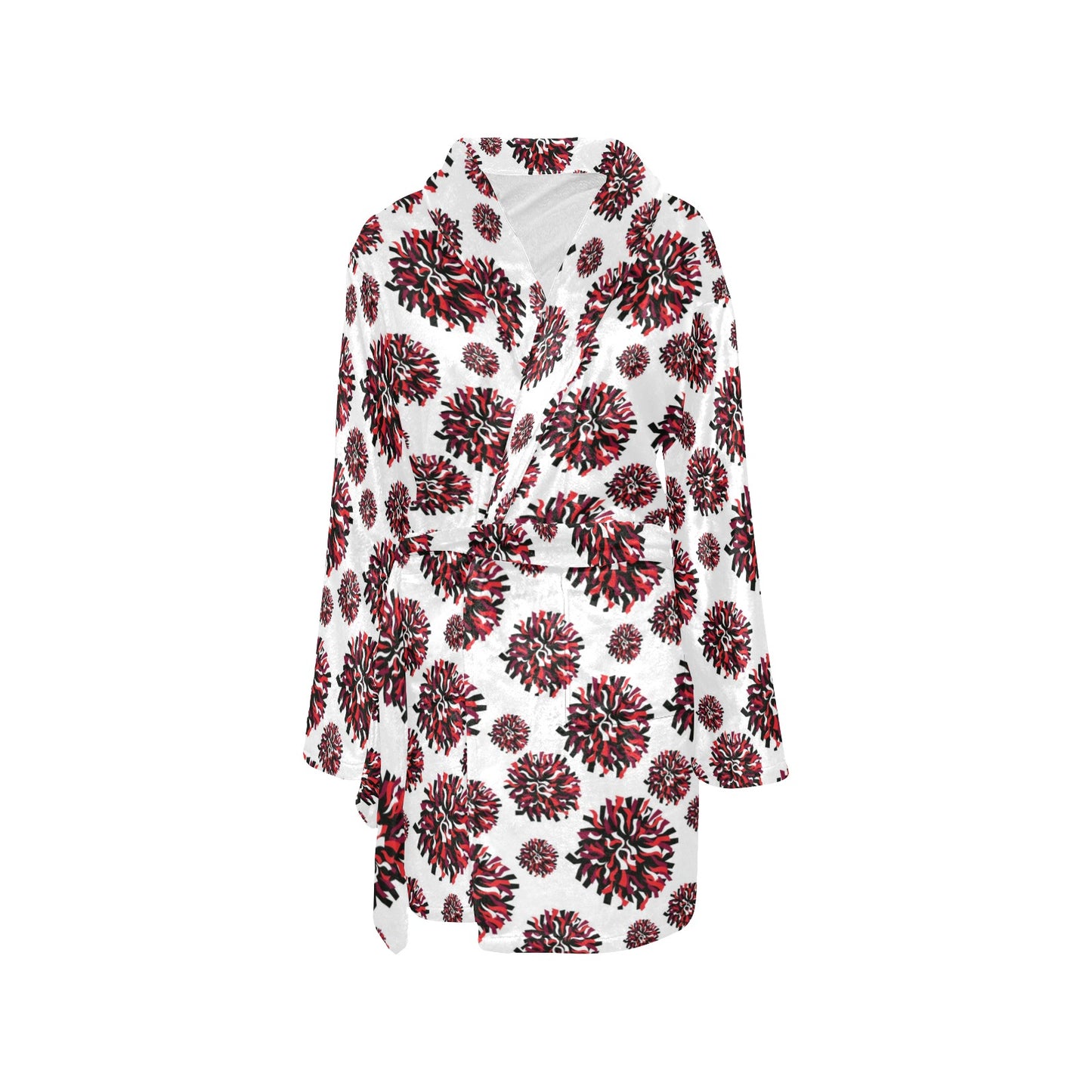 Cheerleader Pattern Print Design 01 Women's Fleece Robe