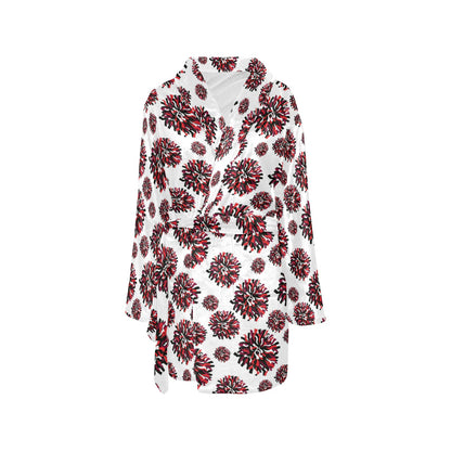 Cheerleader Pattern Print Design 01 Women's Fleece Robe