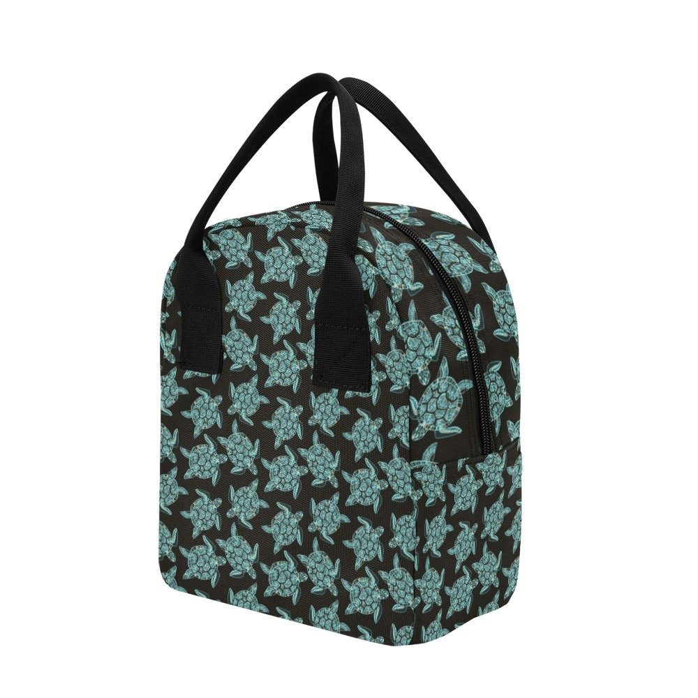 Sea Turtle Print Design LKS302 Insulated Lunch Bag