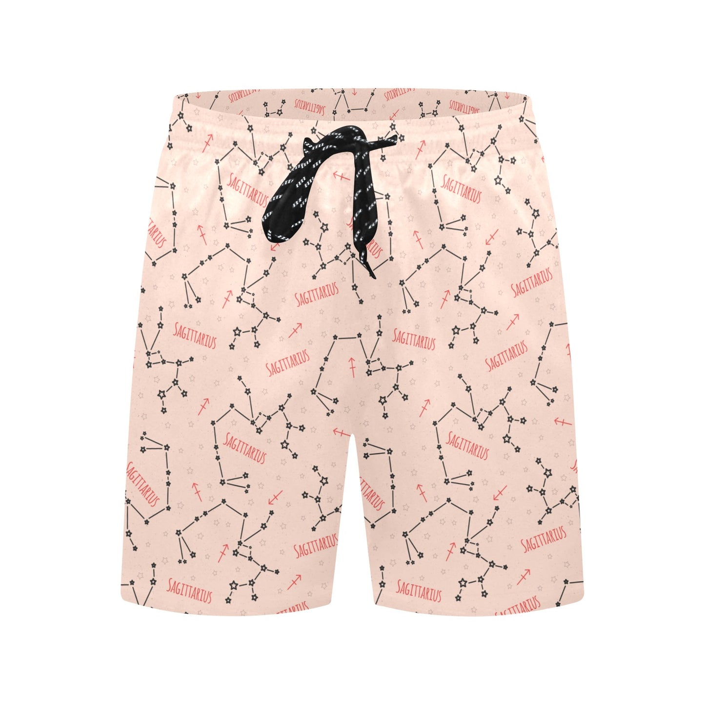 Sagittarius Star Print Design LKS302 Men's Swim Trunks Beach Shorts