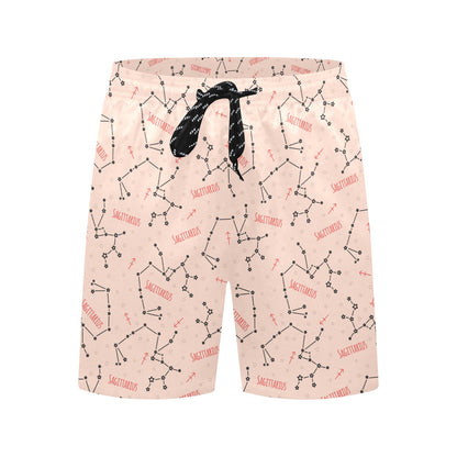 Sagittarius Star Print Design LKS302 Men's Swim Trunks Beach Shorts