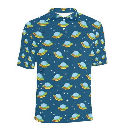 UFO Print Design LKS305 Men Polo Shirt