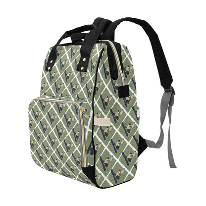 Snowboard Man Print Design LKS302 Diaper Bag Backpack