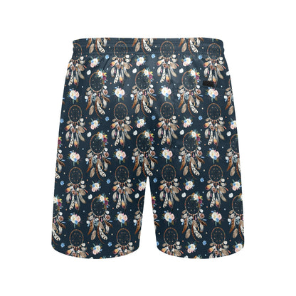 Dream Catcher Boho Floral Style Men's Swim Trunks Beach Shorts