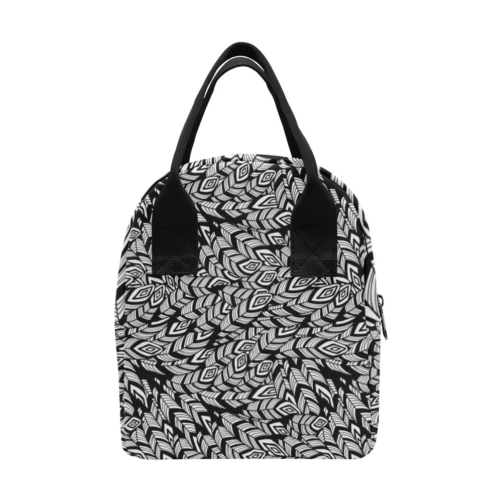 Tribal Pattern Print Design LKS302 Insulated Lunch Bag
