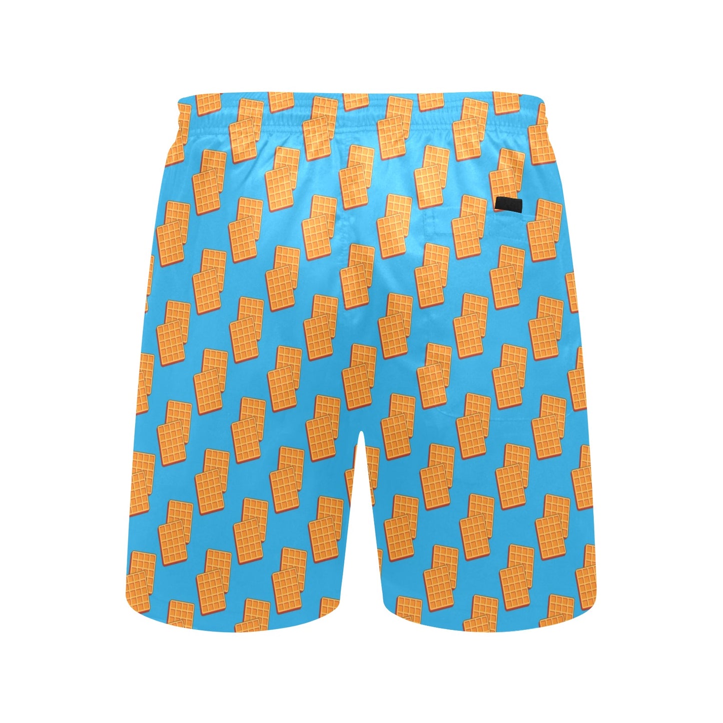 Waffle Print Design LKS304 Men's Swim Trunks Beach Shorts