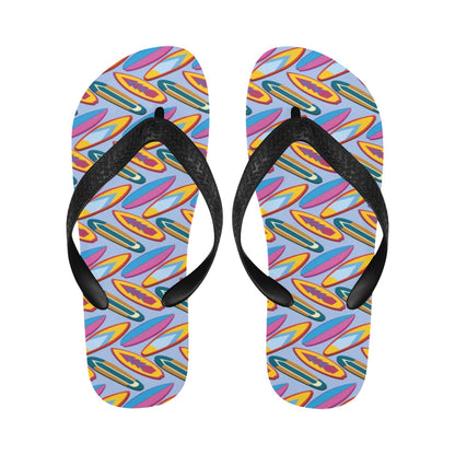 Surfboard Pattern Print Design LKS303 Flip Flops