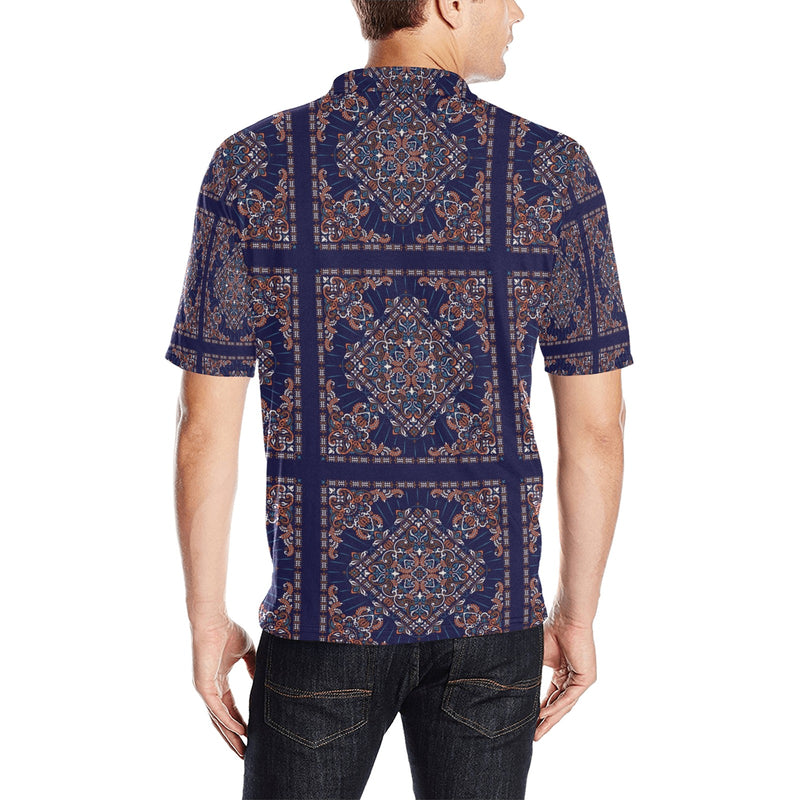 Bandana Print Design LKS3012 Men Polo Shirt