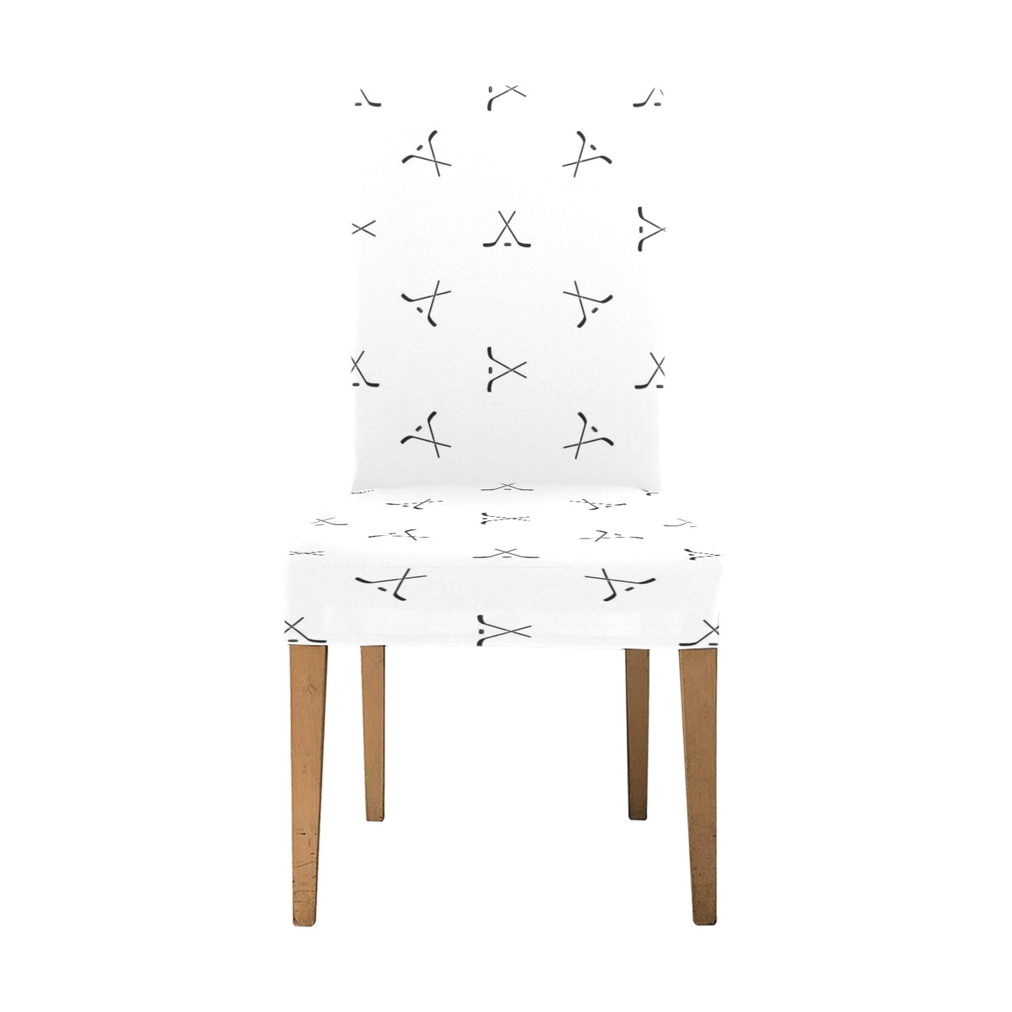 Hockey Print Design LKS304 Dining Chair Slipcover