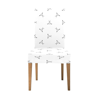Hockey Print Design LKS304 Dining Chair Slipcover