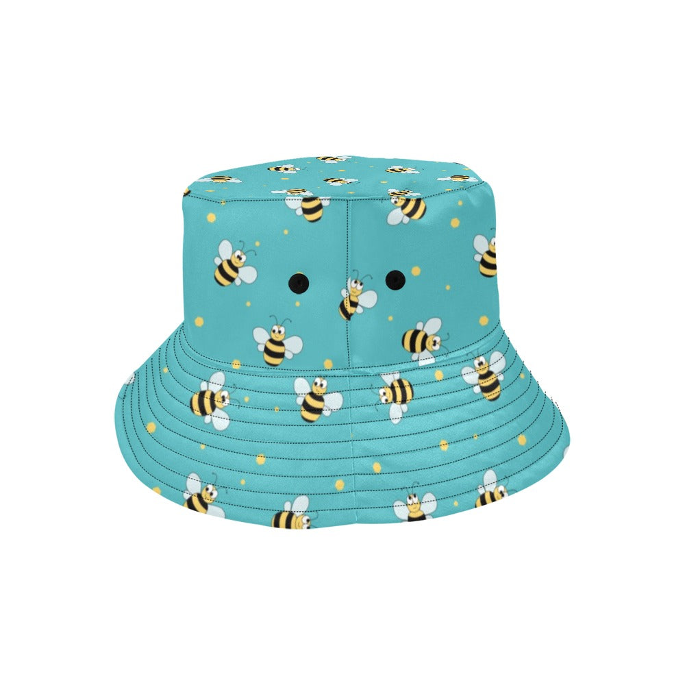 Bee With Dot Print Design LKS309 Unisex Bucket Hat