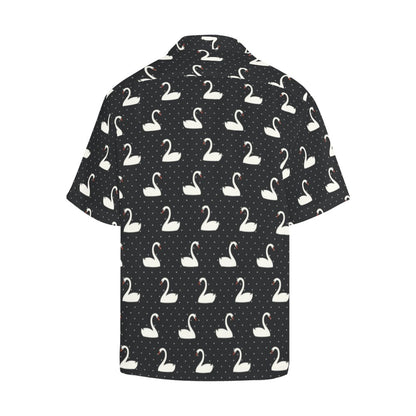 Swan Print Design LKS401 Men's Men's Hawaiian Shirt