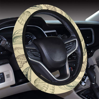 Seashell Print Design LKS305 Steering Wheel Cover with Elastic Edge