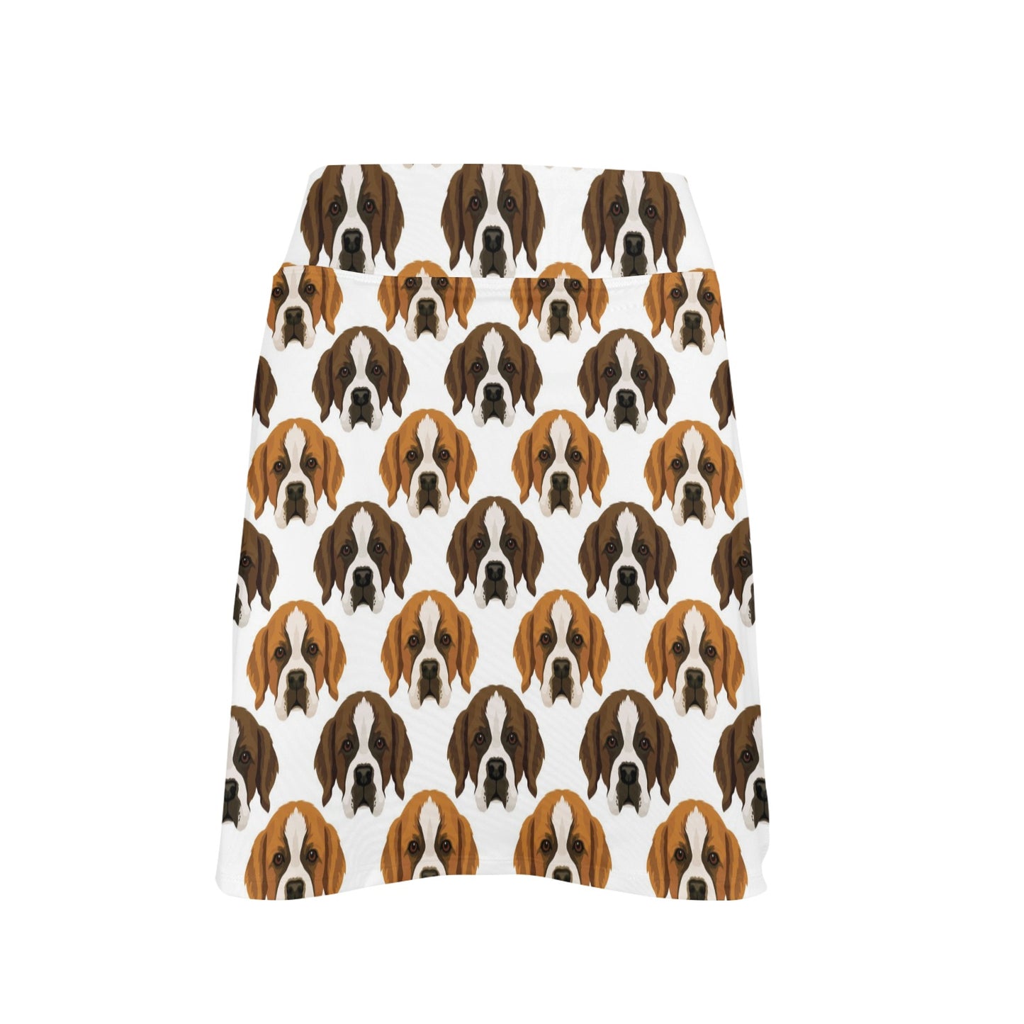 St Bernards Print Design LKS301 17" Golf & Pickleball Skort with Pockets