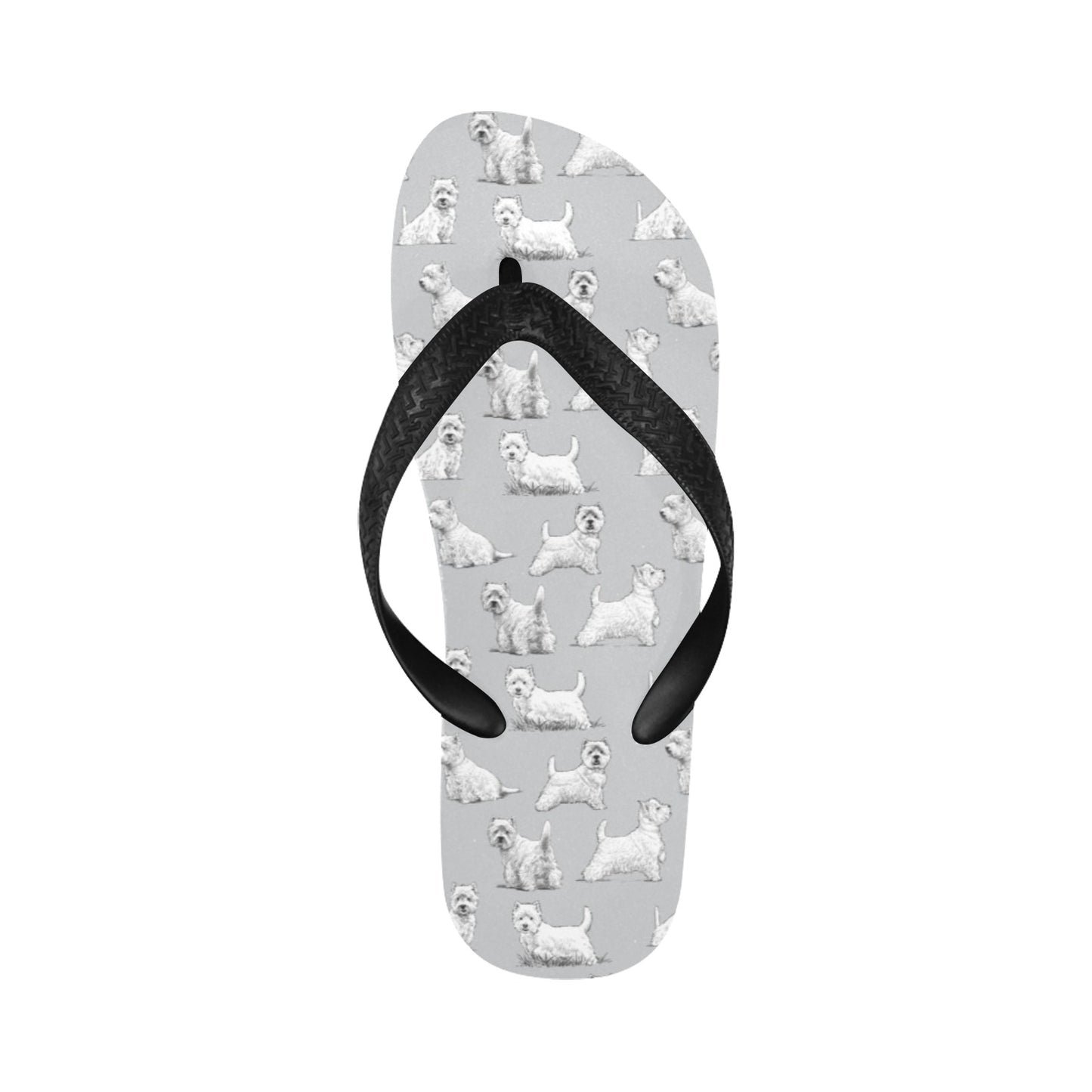 Scottish Terriers Print Design LKS3011 Flip Flops