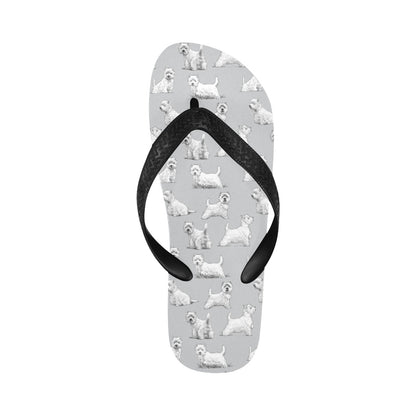 Scottish Terriers Print Design LKS3011 Flip Flops
