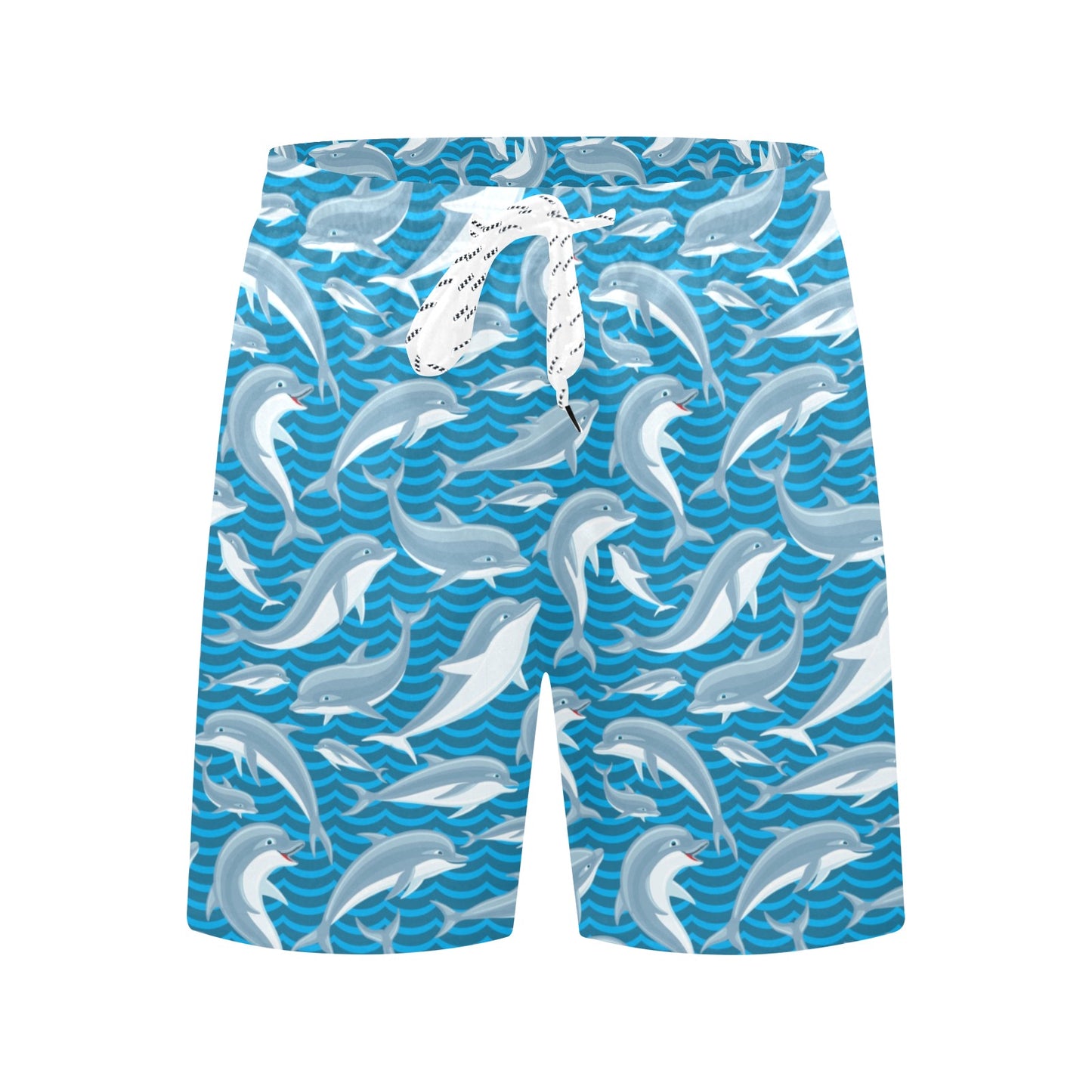 Dolphin Cute Print Pattern Men's Swim Trunks Beach Shorts