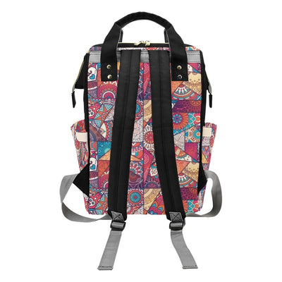 Patchwork Print Design LKS401 Diaper Bag Backpack