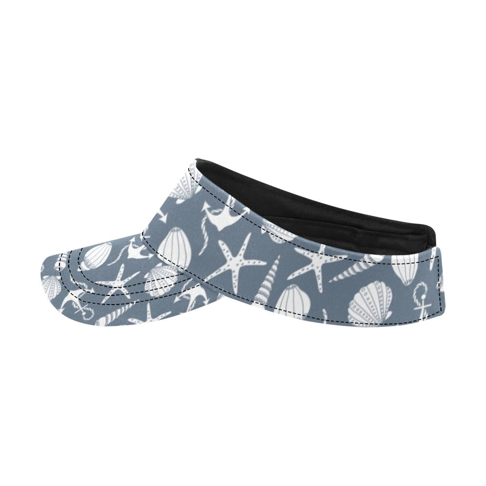 Seashell Print Design LKS306 Unisex Sun Visor