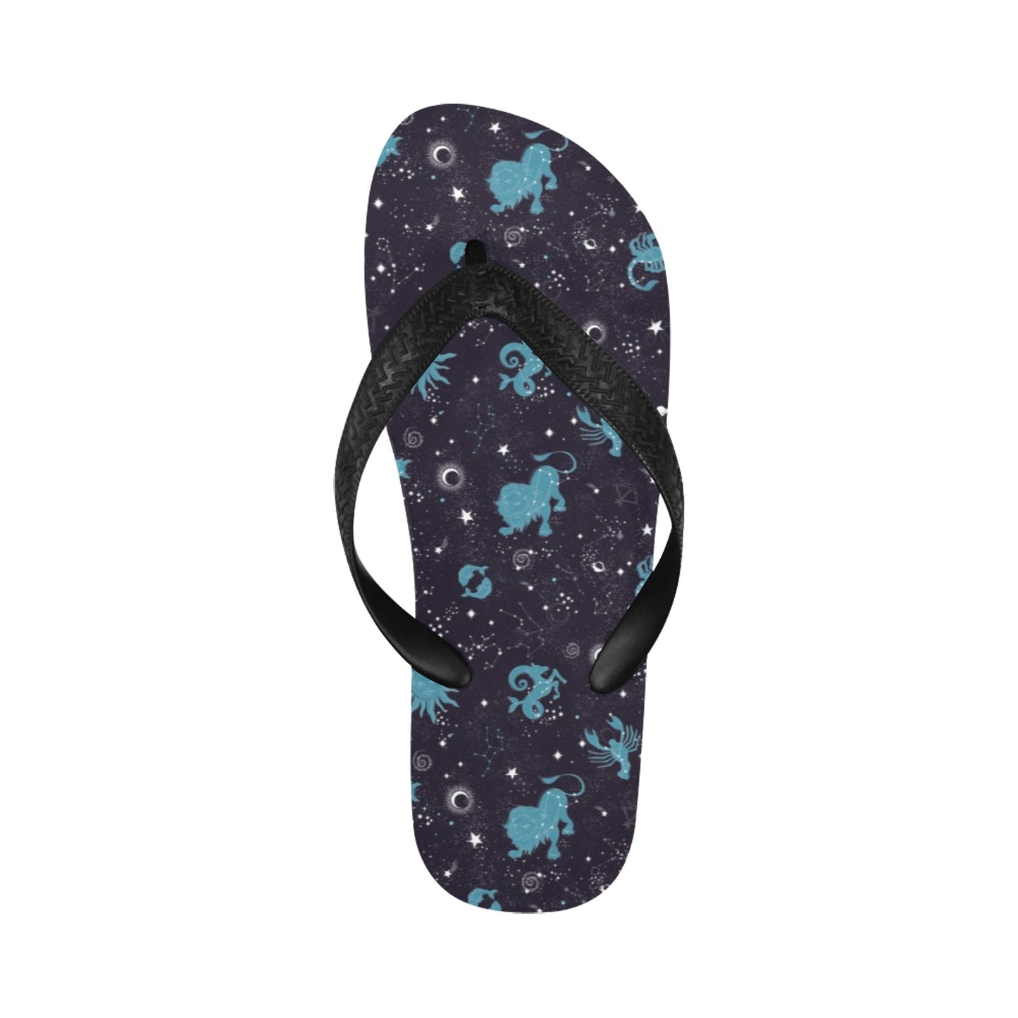 Zodiac Print Design LKS303 Flip Flops