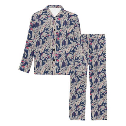Bird Of Paradise Pattern Print Design 03 Men's Long Pajama Set