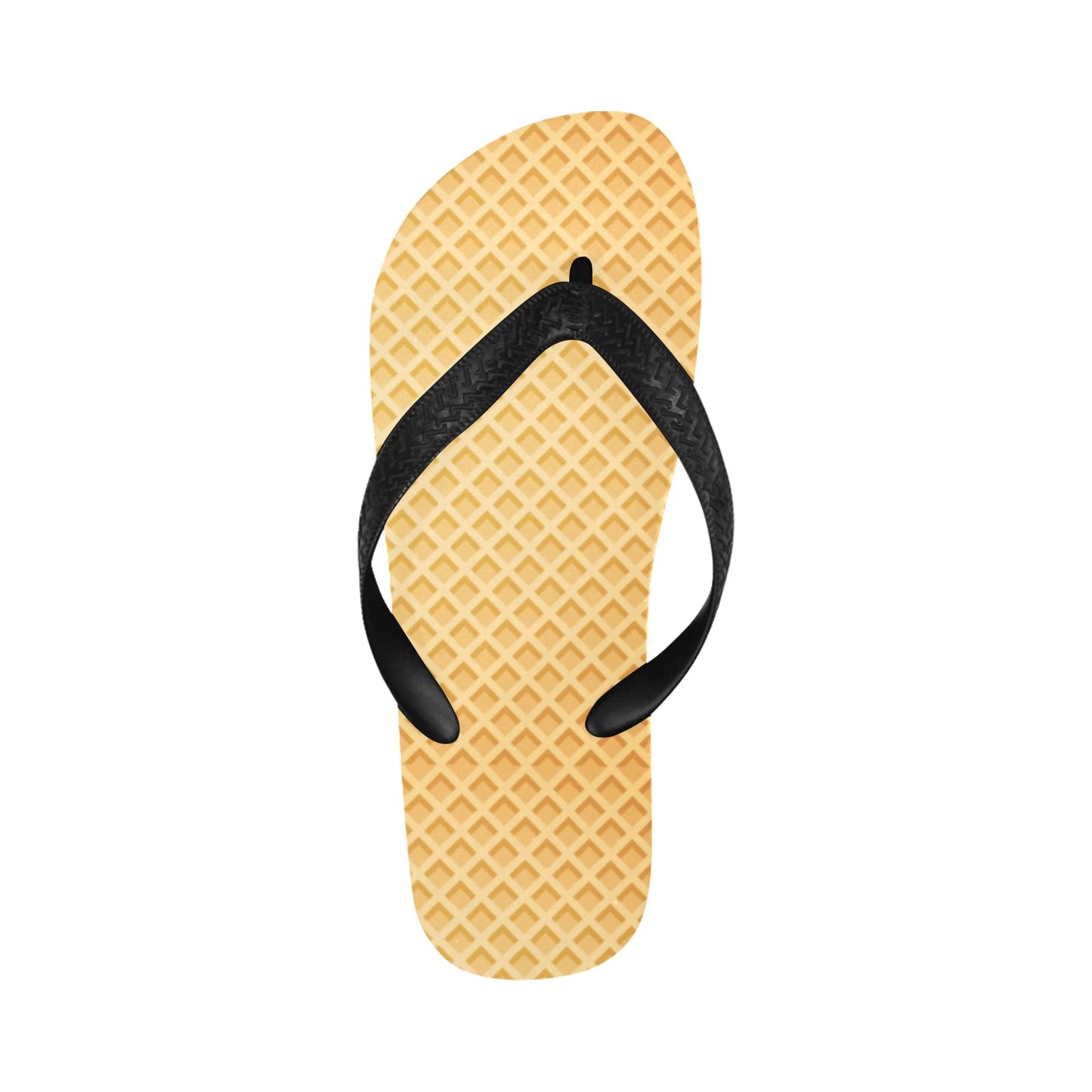Waffle Texture Print Design LKS302 Flip Flops