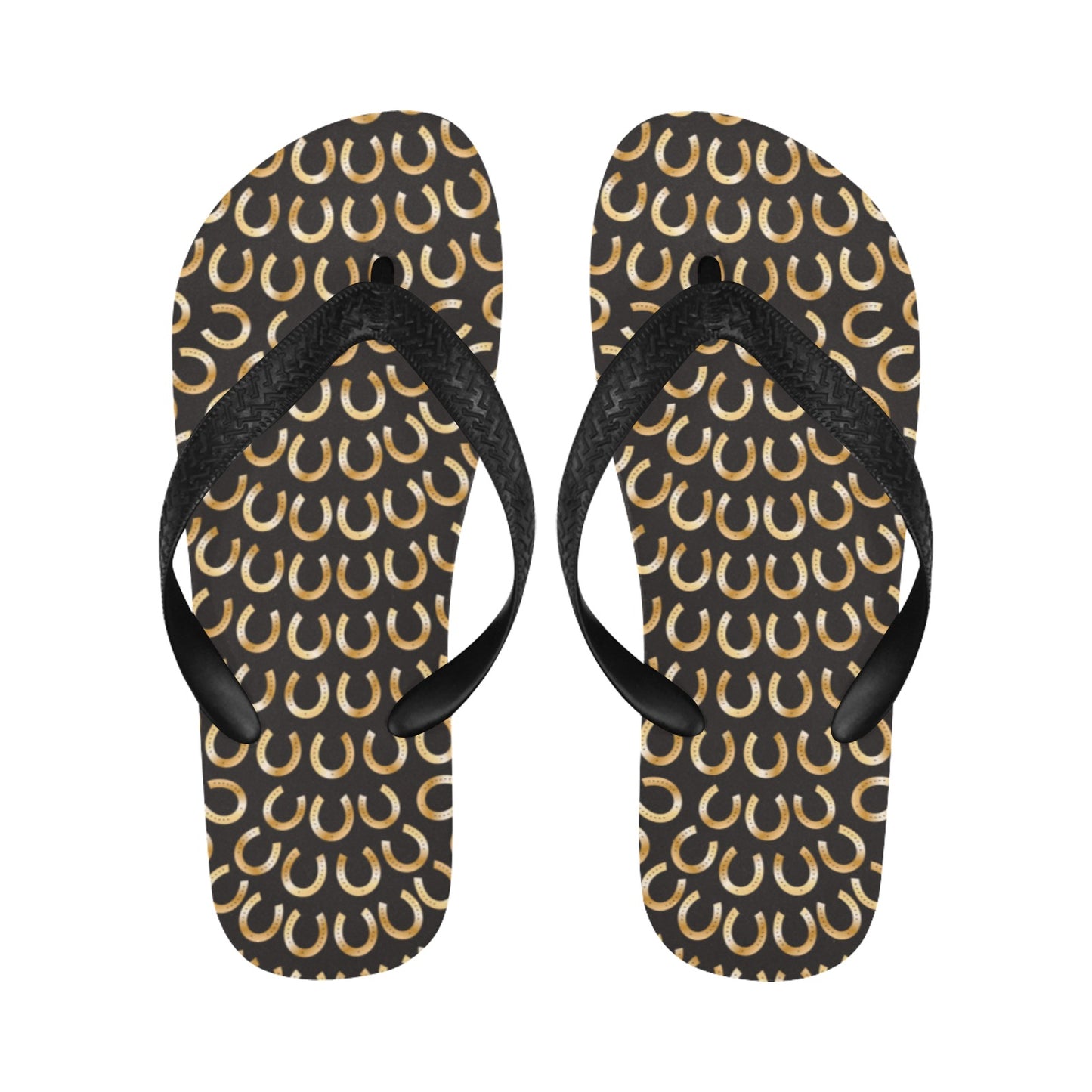 Horseshoe Print Design LKS304 Flip Flops