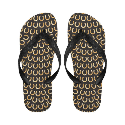 Horseshoe Print Design LKS304 Flip Flops