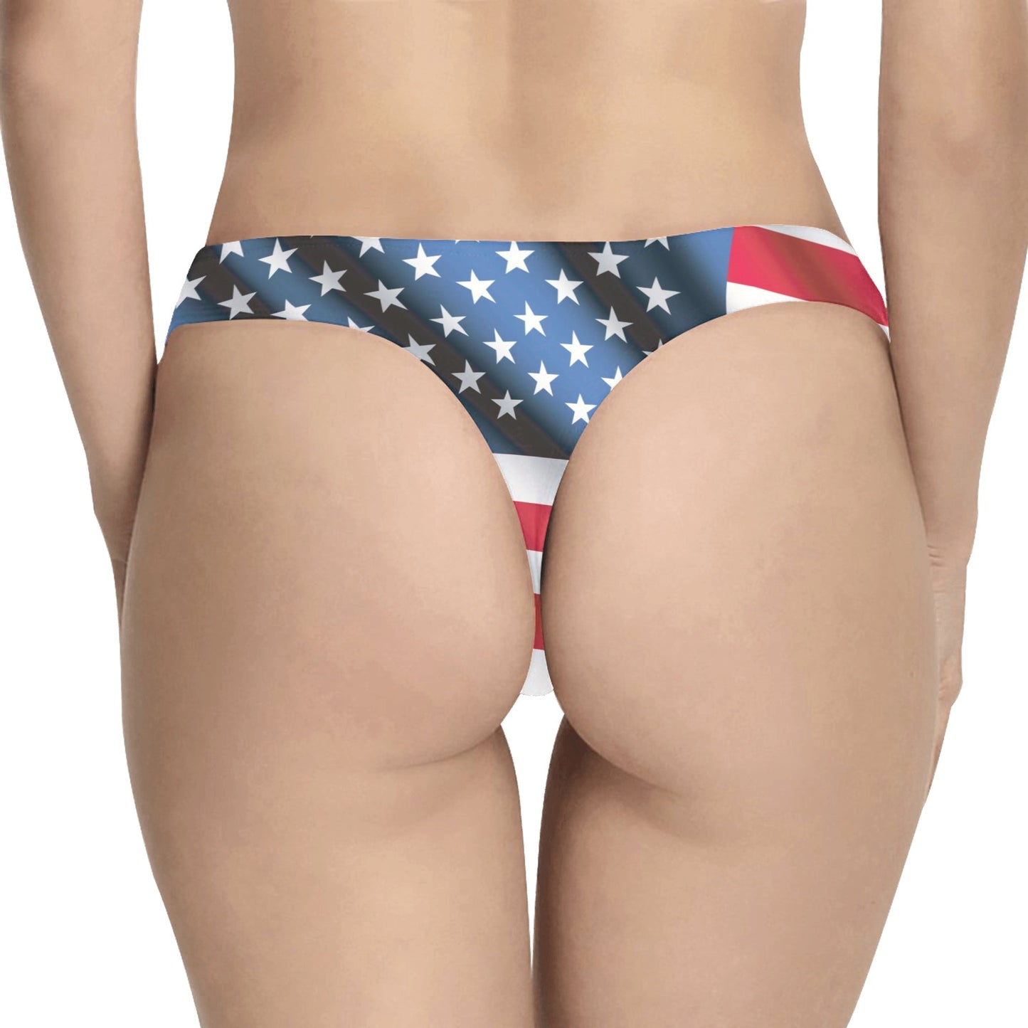 American flag Classic Women's Thongs