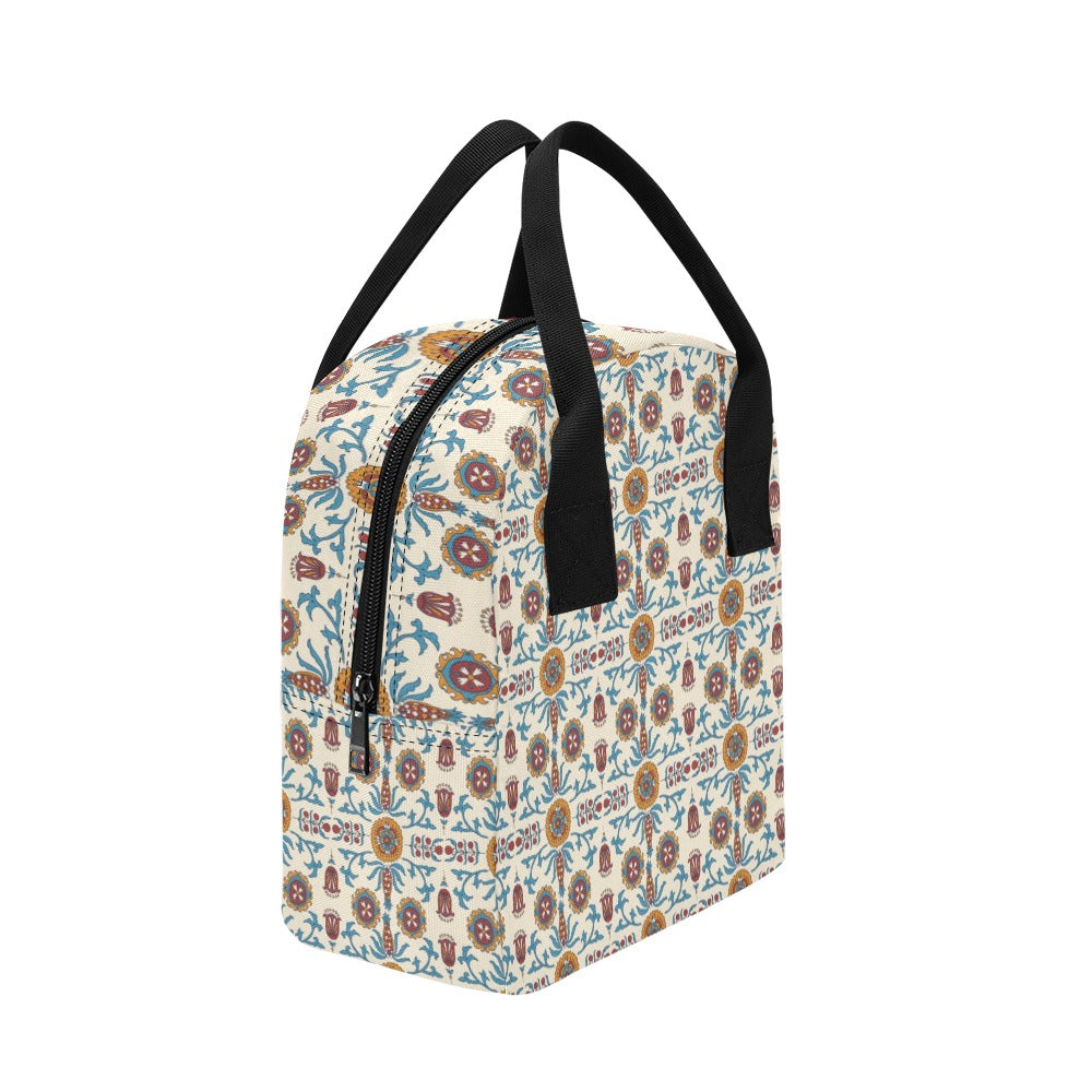 Suzani Print Design LKS301 Insulated Lunch Bag