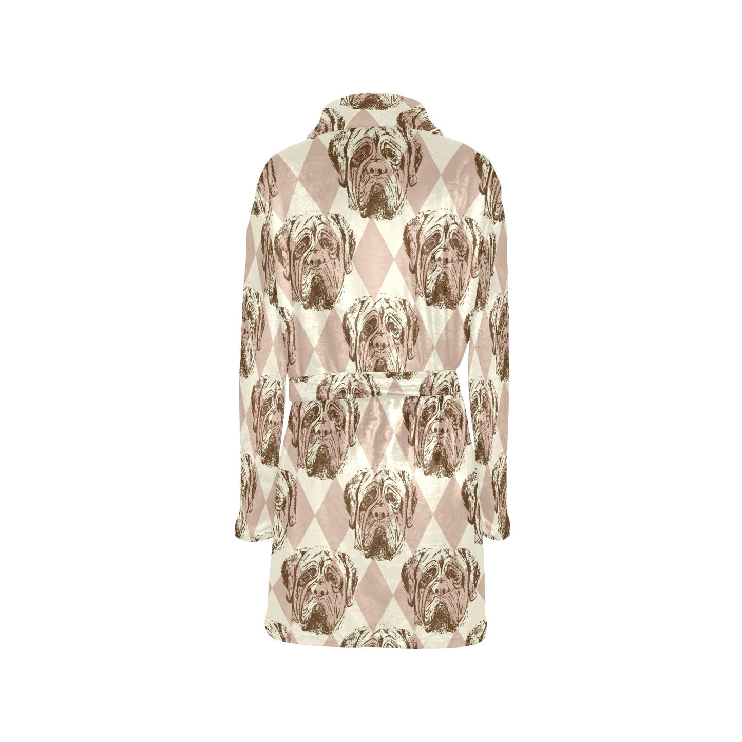 Mastiffs Pattern Print Design 01 Women's Fleece Robe