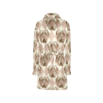 Mastiffs Pattern Print Design 01 Women's Fleece Robe