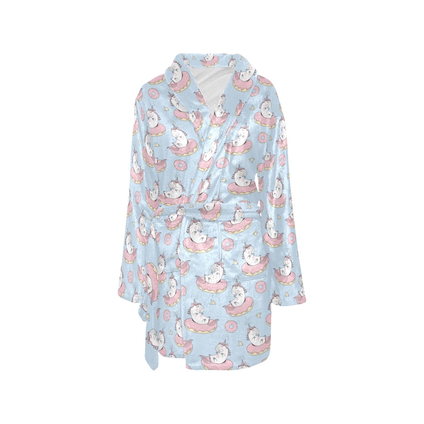 Unicorn Print Design LKS303 Women's Fleece Robe