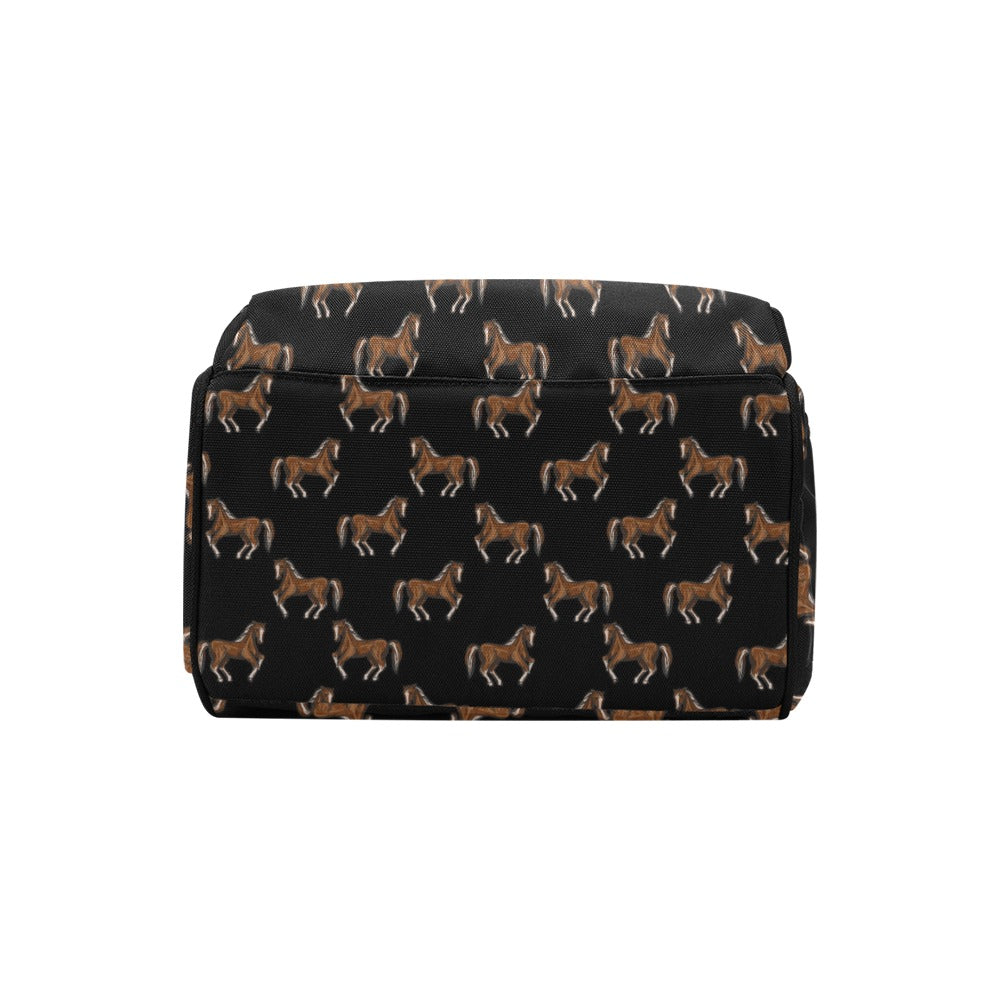 Horse Print Design LKS3010 Diaper Bag Backpack