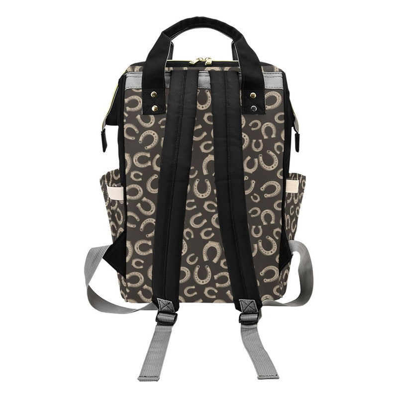 Horseshoe Print Design LKS303 Diaper Bag Backpack